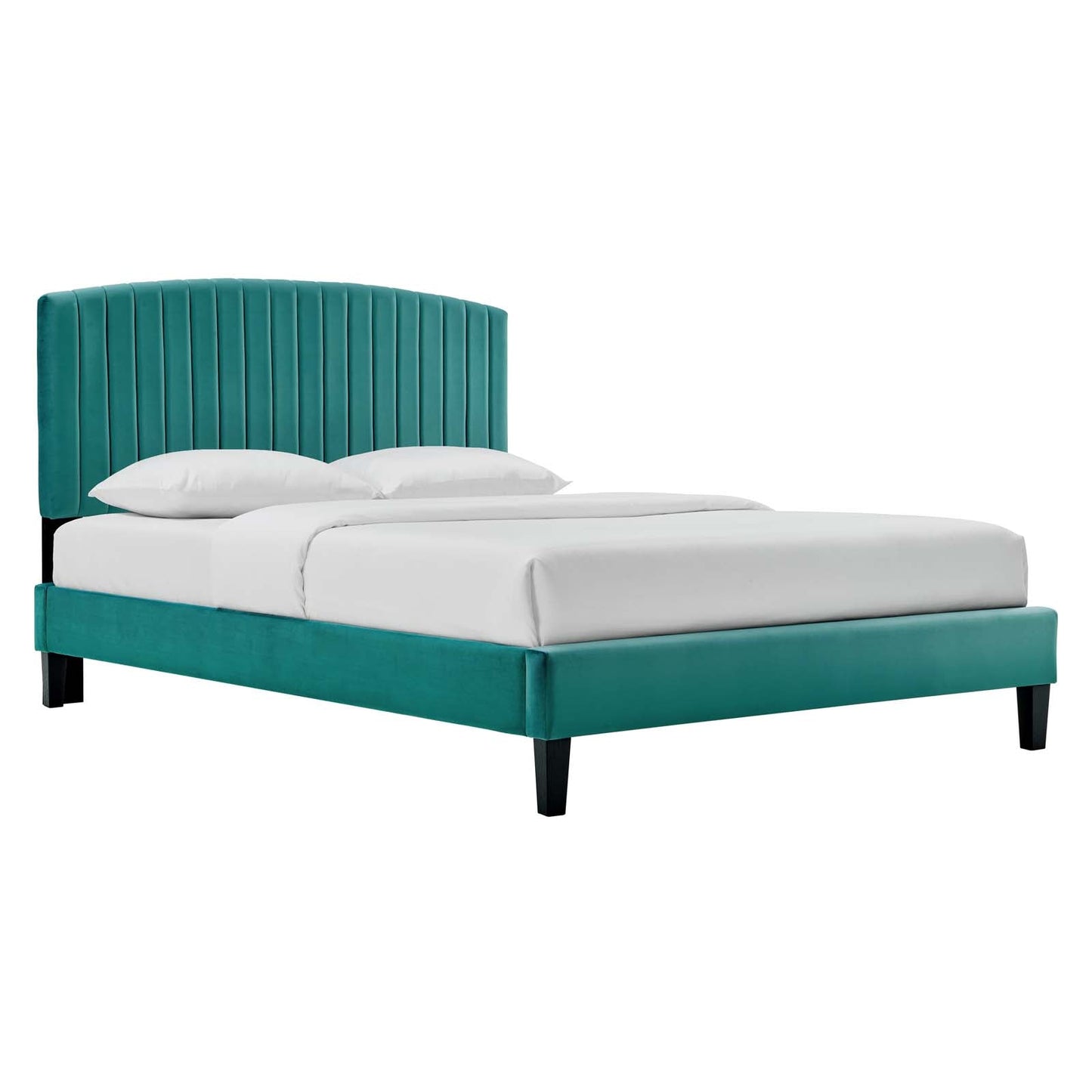 Alessi Performance Velvet King Platform Bed By Modway - MOD-7045-CHA | Beds |  Modishstore - 25