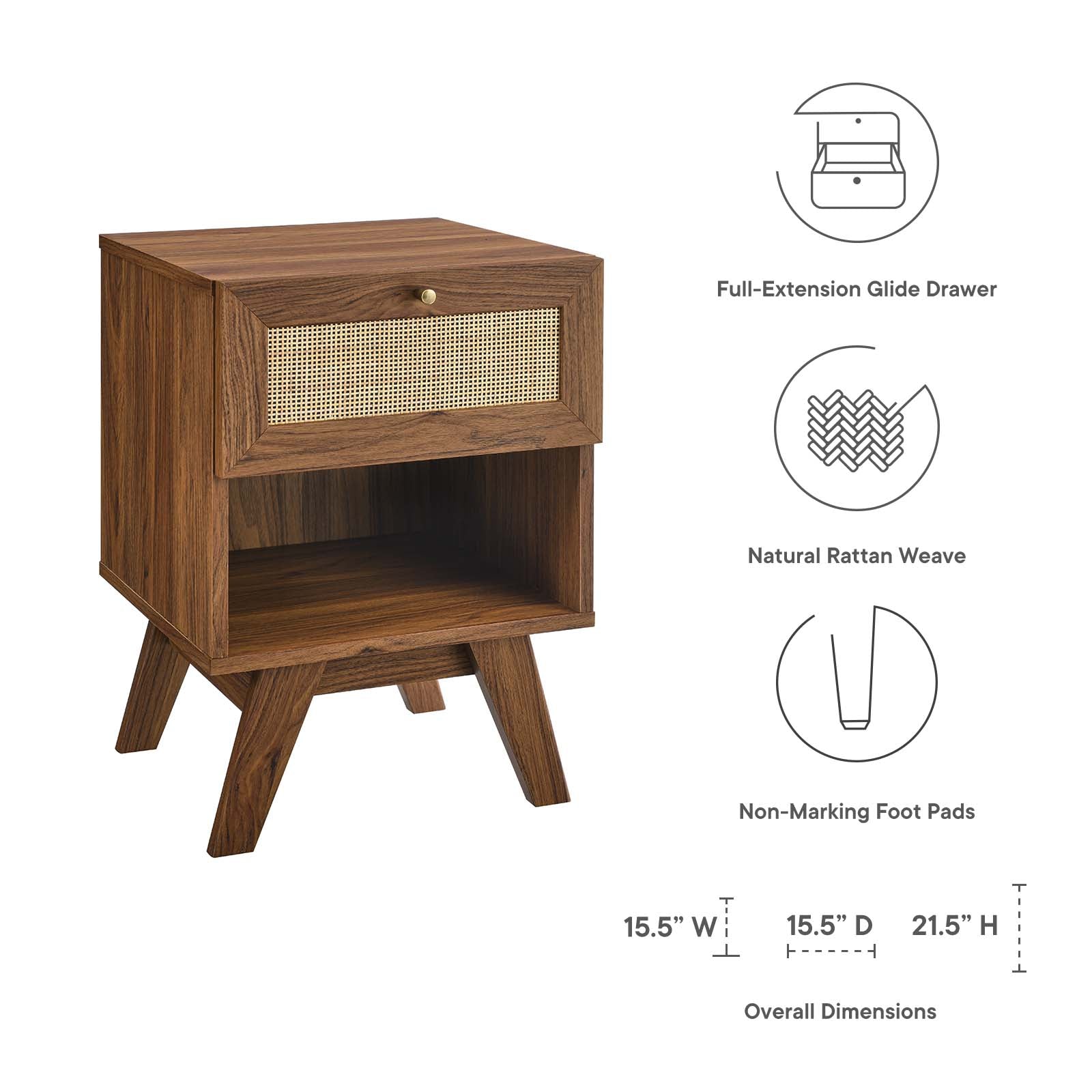 Soma 1-Drawer Nightstand By Modway - MOD-7049 | Nightstands | Modishstore - 12