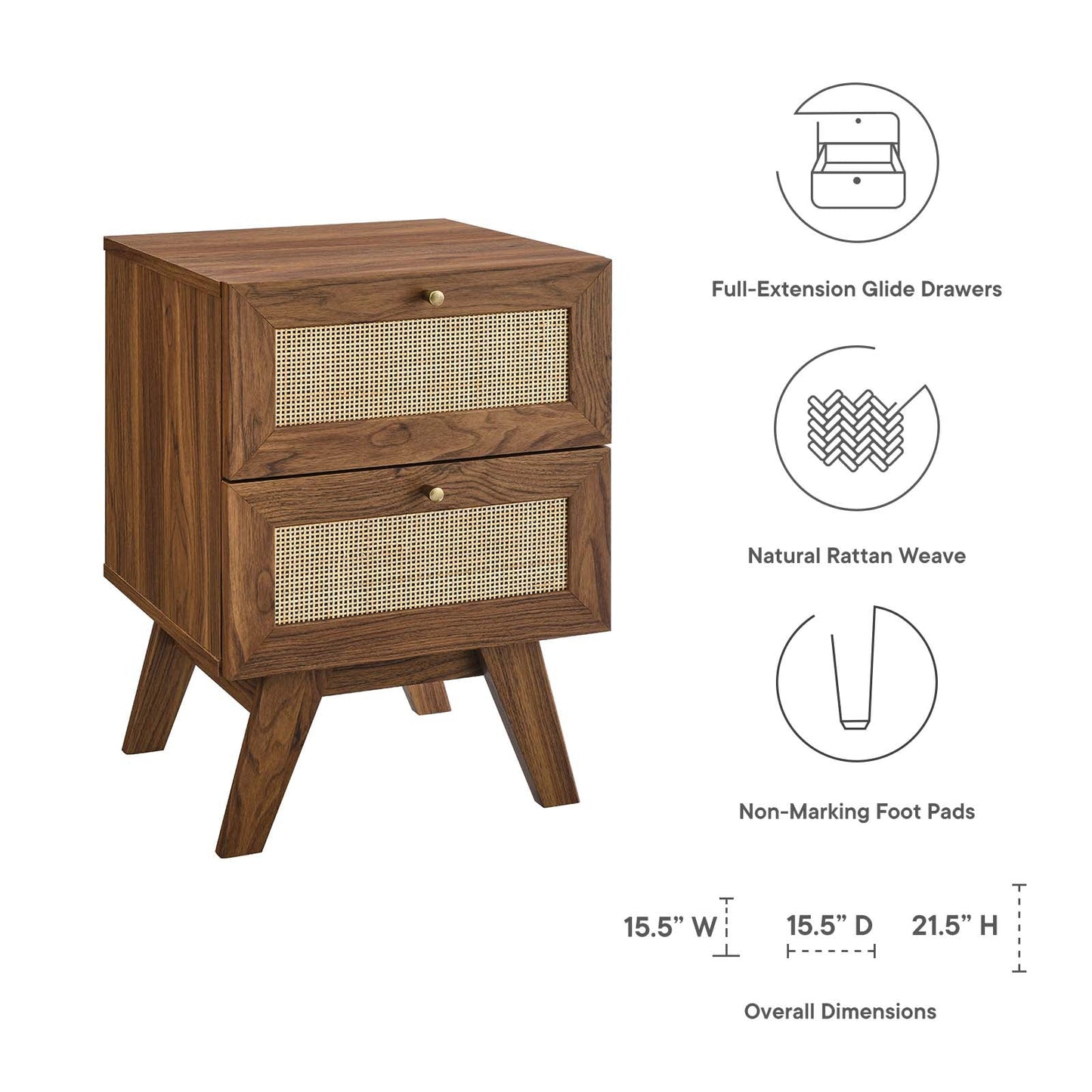 Soma 2-Drawer Nightstand By Modway - MOD-7050 | Nightstands | Modishstore - 12