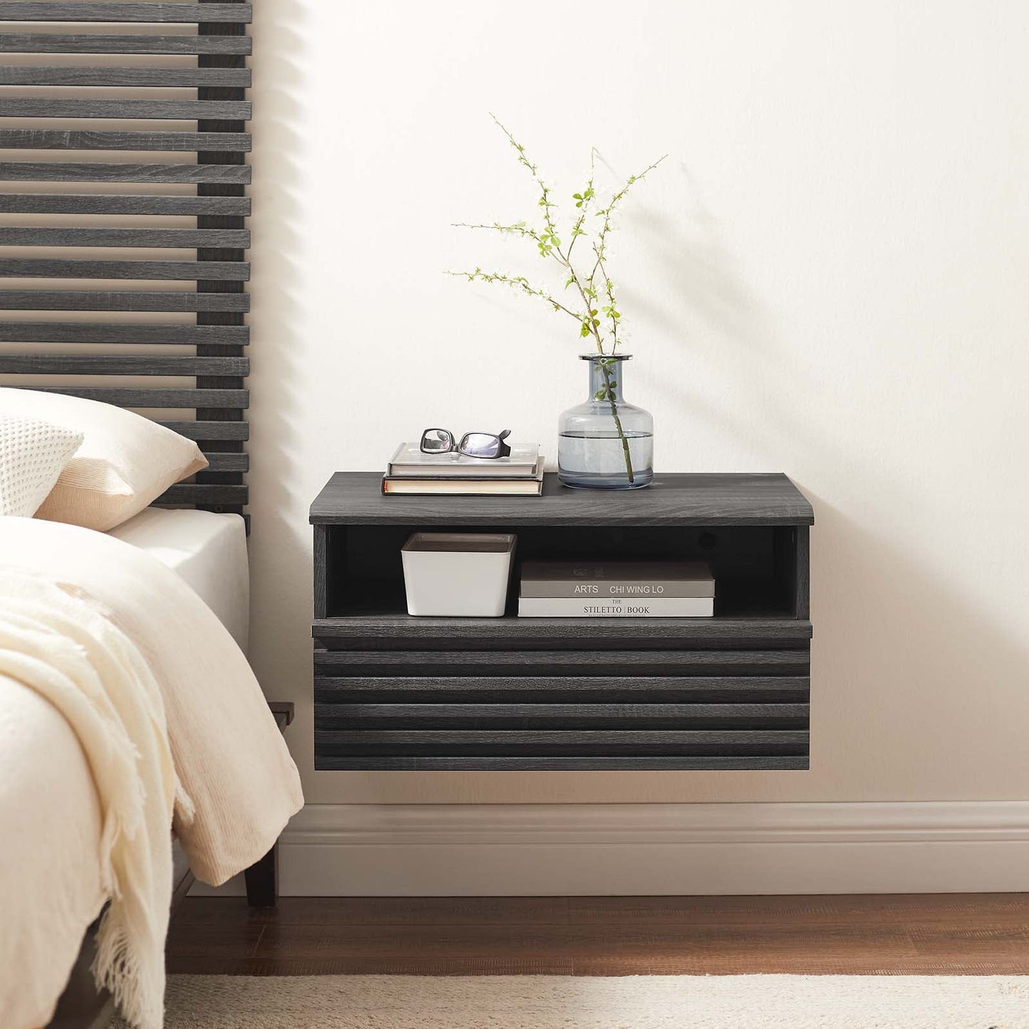 Render Wall-Mount Nightstand By Modway - MOD-7058 | Nightstands | Modishstore