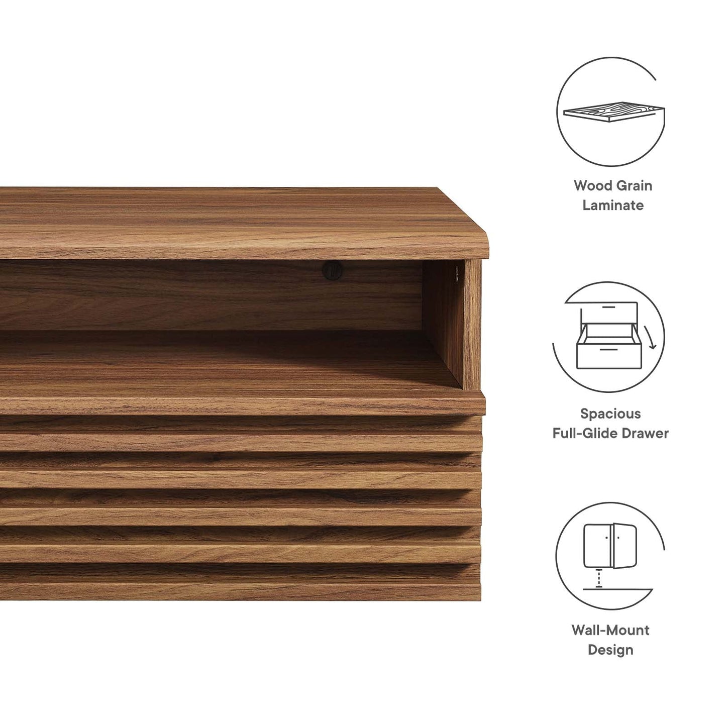 Render Wall-Mount Nightstand By Modway - MOD-7058 | Nightstands | Modishstore - 21