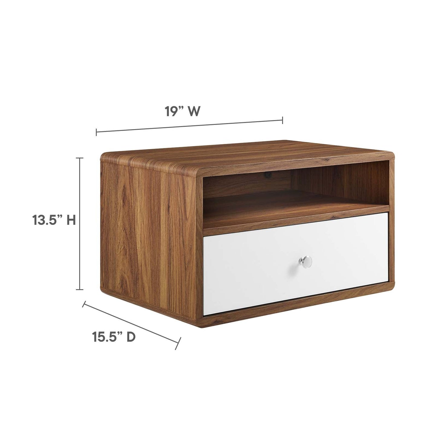 Transmit Wall Mount Nightstand By Modway - MOD-7059 | Nightstands | Modishstore - 7