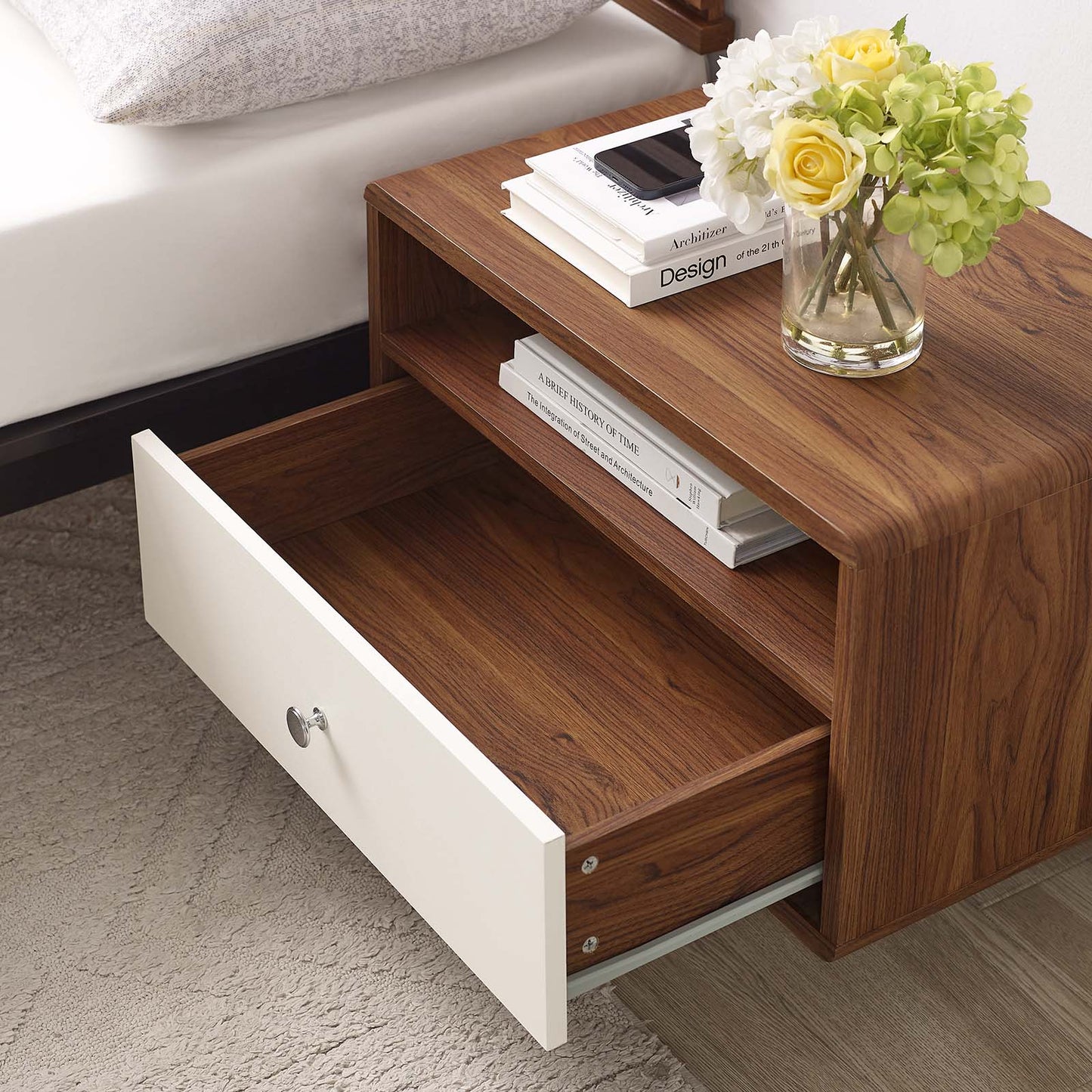 Transmit Wall Mount Nightstand By Modway - MOD-7059 | Nightstands | Modishstore - 8