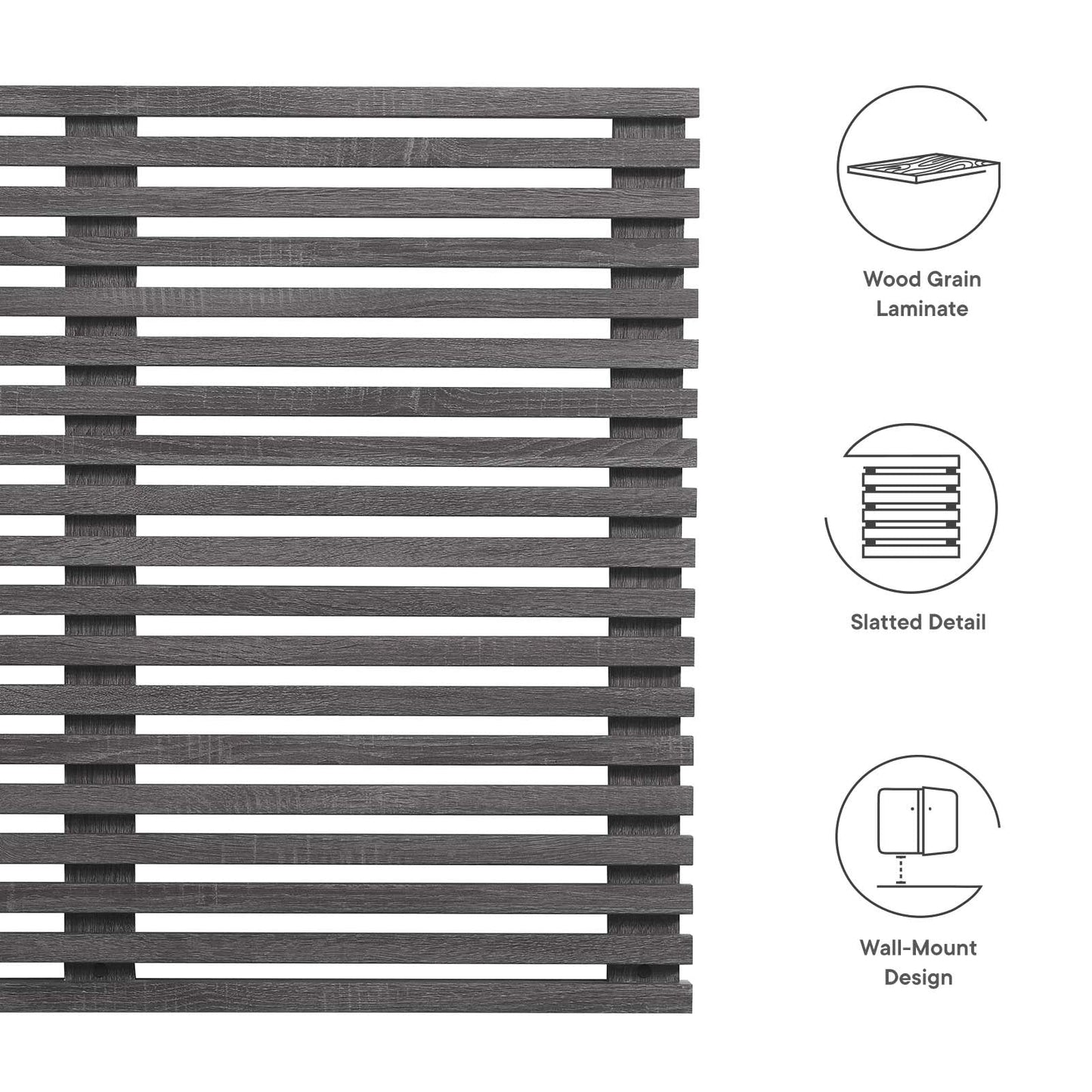 Render Wall Mount Twin Headboard By Modway - MOD-7061 | Headboards | Modishstore - 5