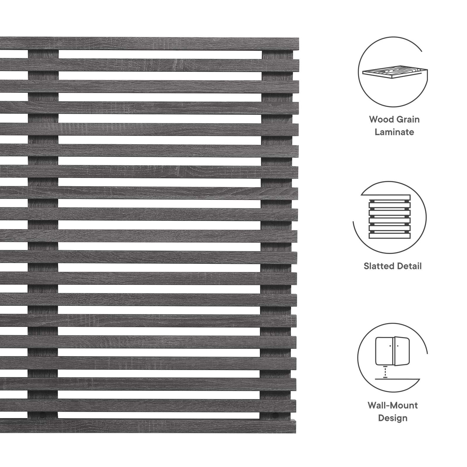 Render Wall Mount Twin Headboard By Modway - MOD-7061 | Headboards | Modishstore - 5