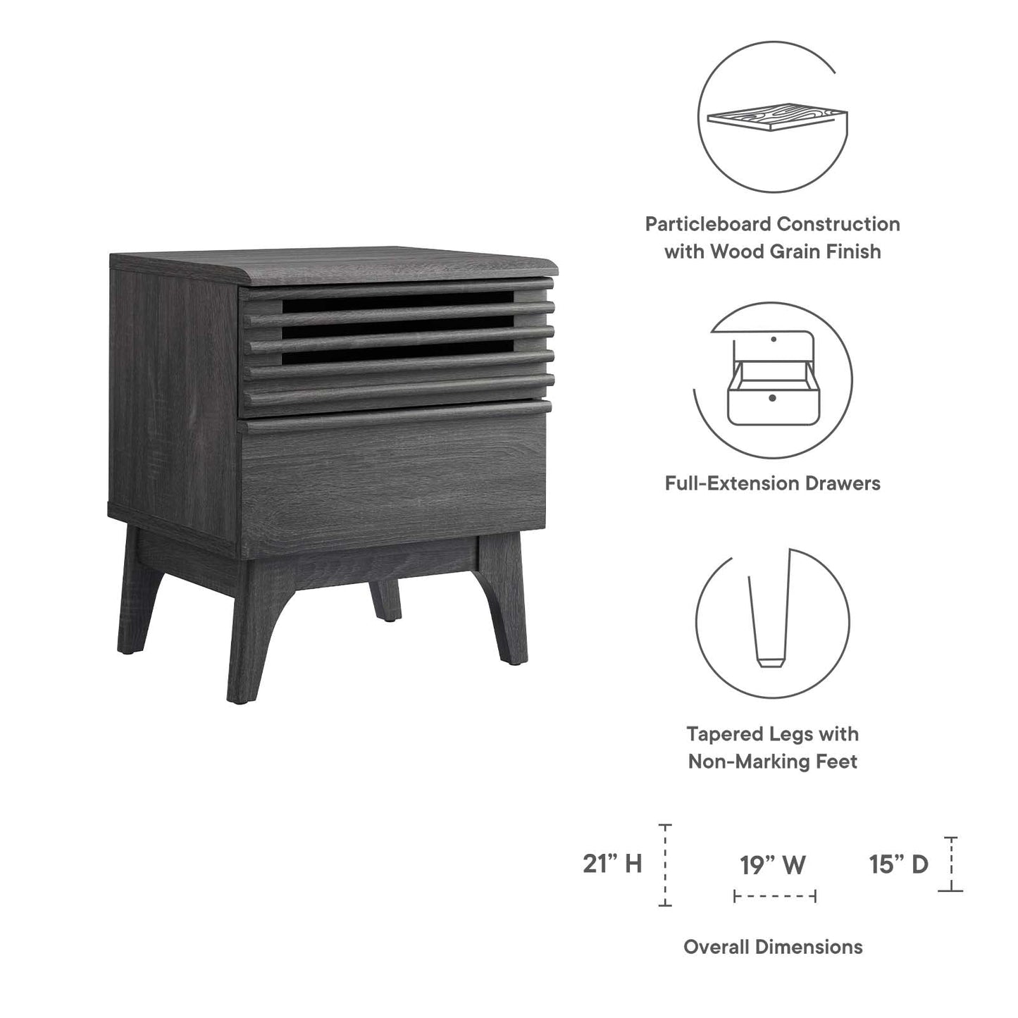 Render Nightstand By Modway - MOD-7071 | Nightstands | Modishstore - 5