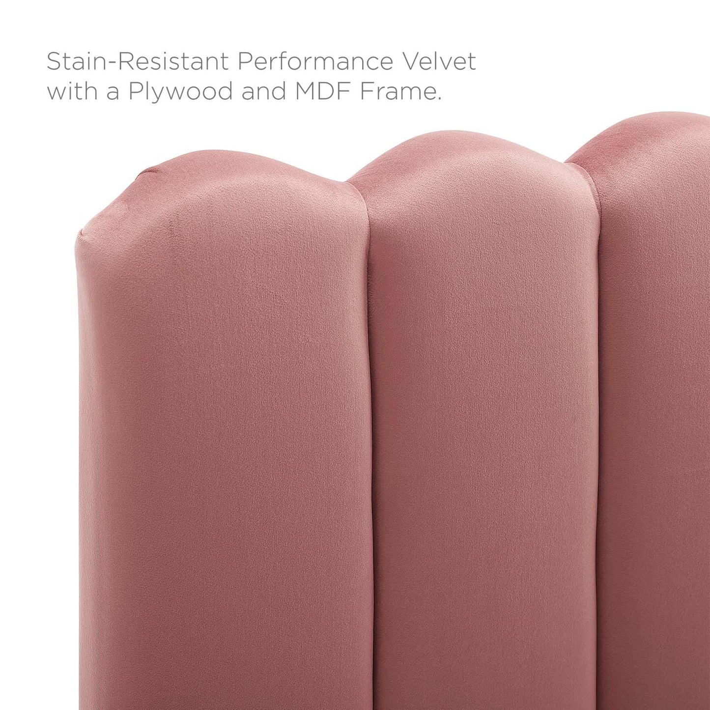 Reagan King Performance Velvet Platform Bed By Modway - MOD-7076 | Beds | Modishstore - 22
