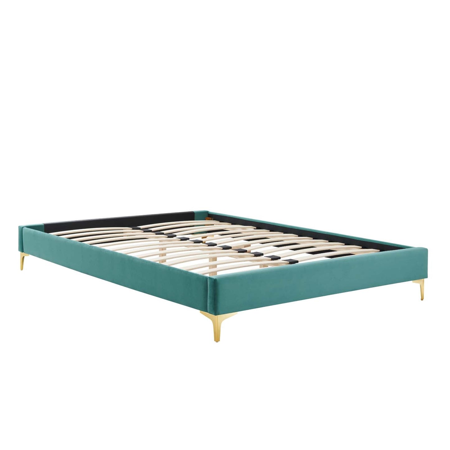 Reagan King Performance Velvet Platform Bed By Modway - MOD-7076 | Beds | Modishstore - 111