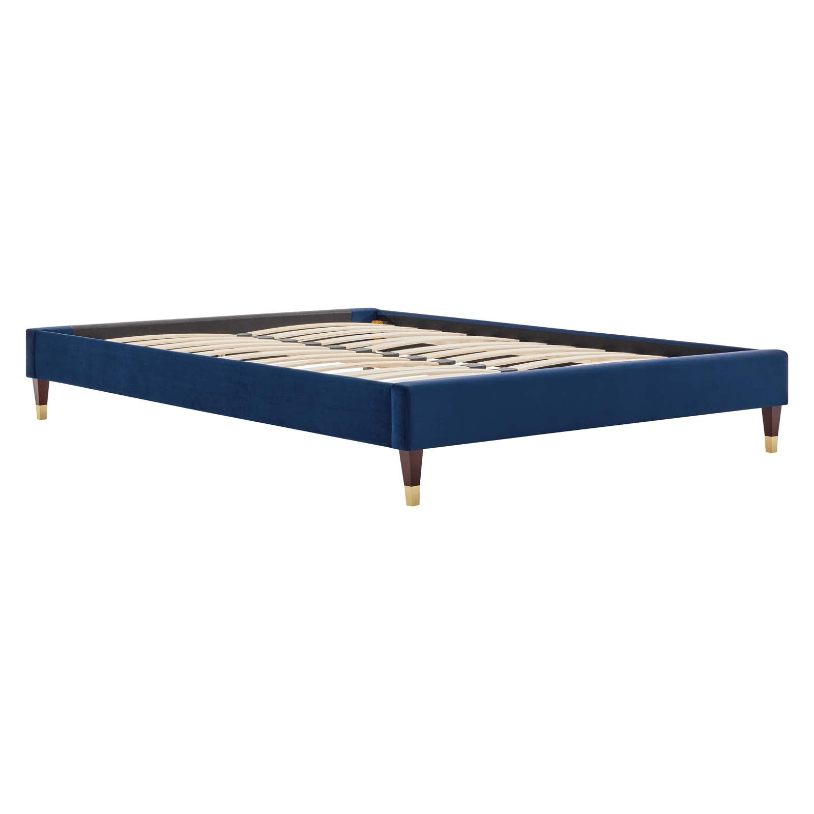 Reagan King Performance Velvet Platform Bed By Modway - MOD-7077 | Beds | Modishstore - 79