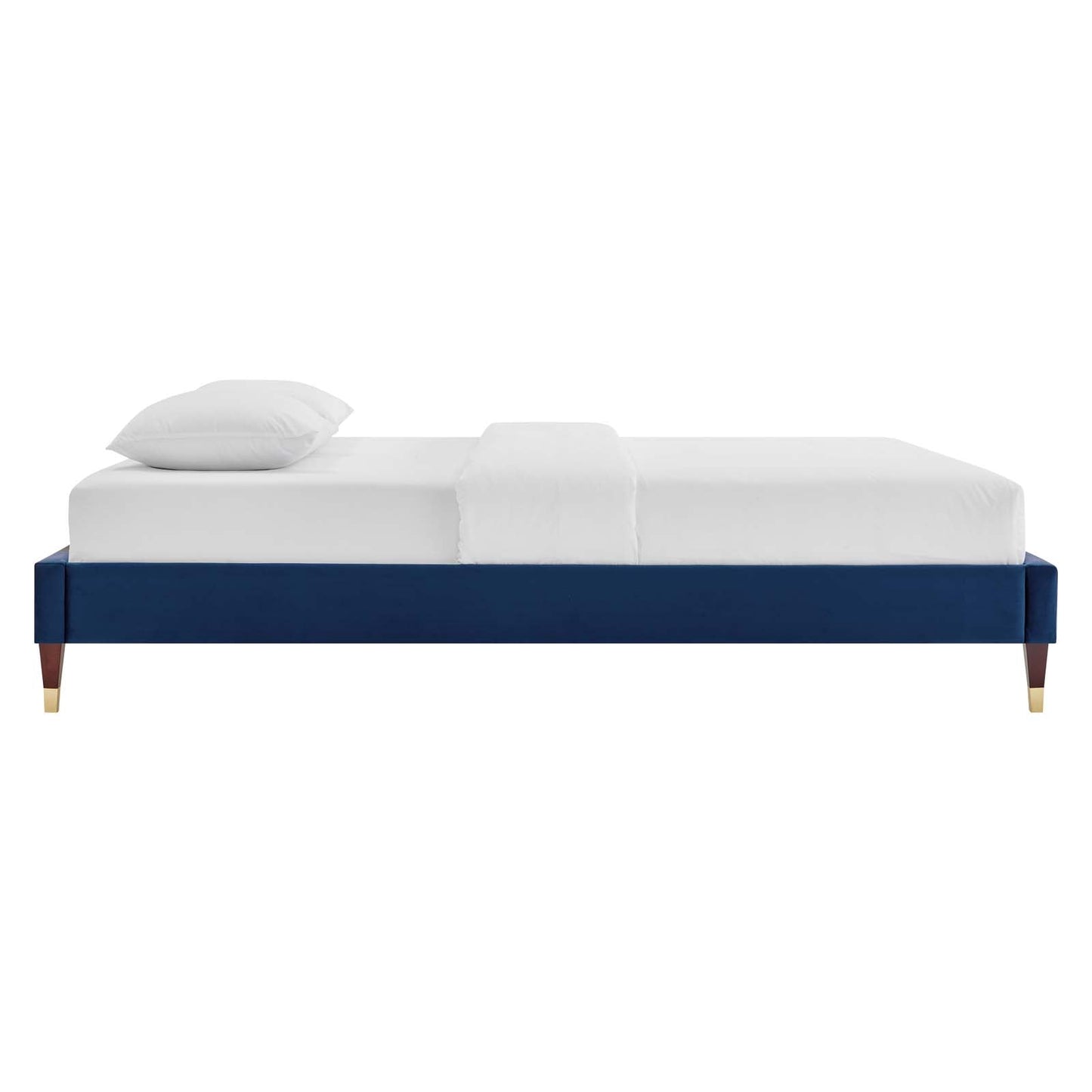Reagan King Performance Velvet Platform Bed By Modway - MOD-7077 | Beds | Modishstore - 80