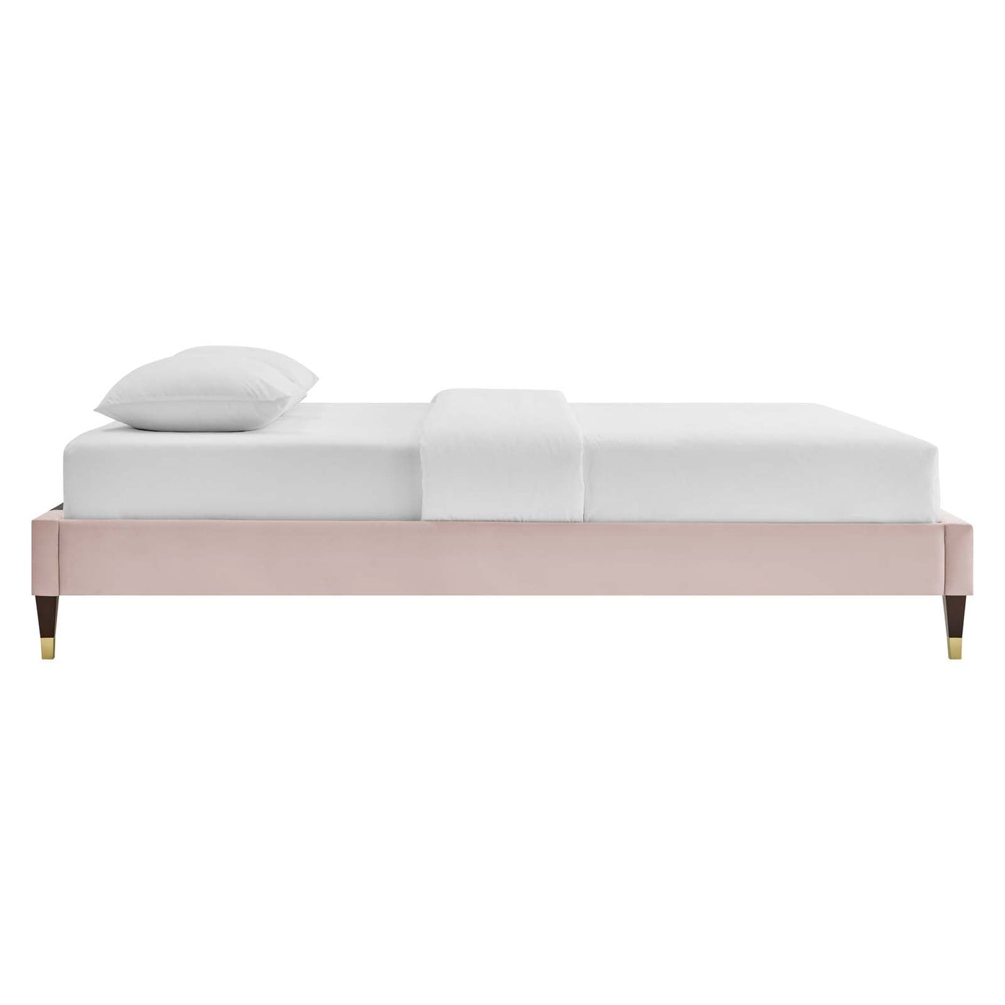 Reagan King Performance Velvet Platform Bed By Modway - MOD-7077 | Beds | Modishstore - 96