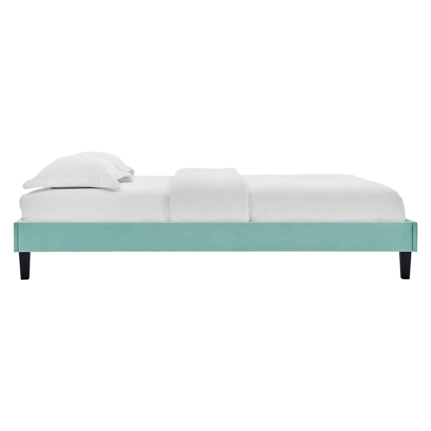 Reagan King Performance Velvet Platform Bed By Modway - MOD-7078 | Beds | Modishstore - 63