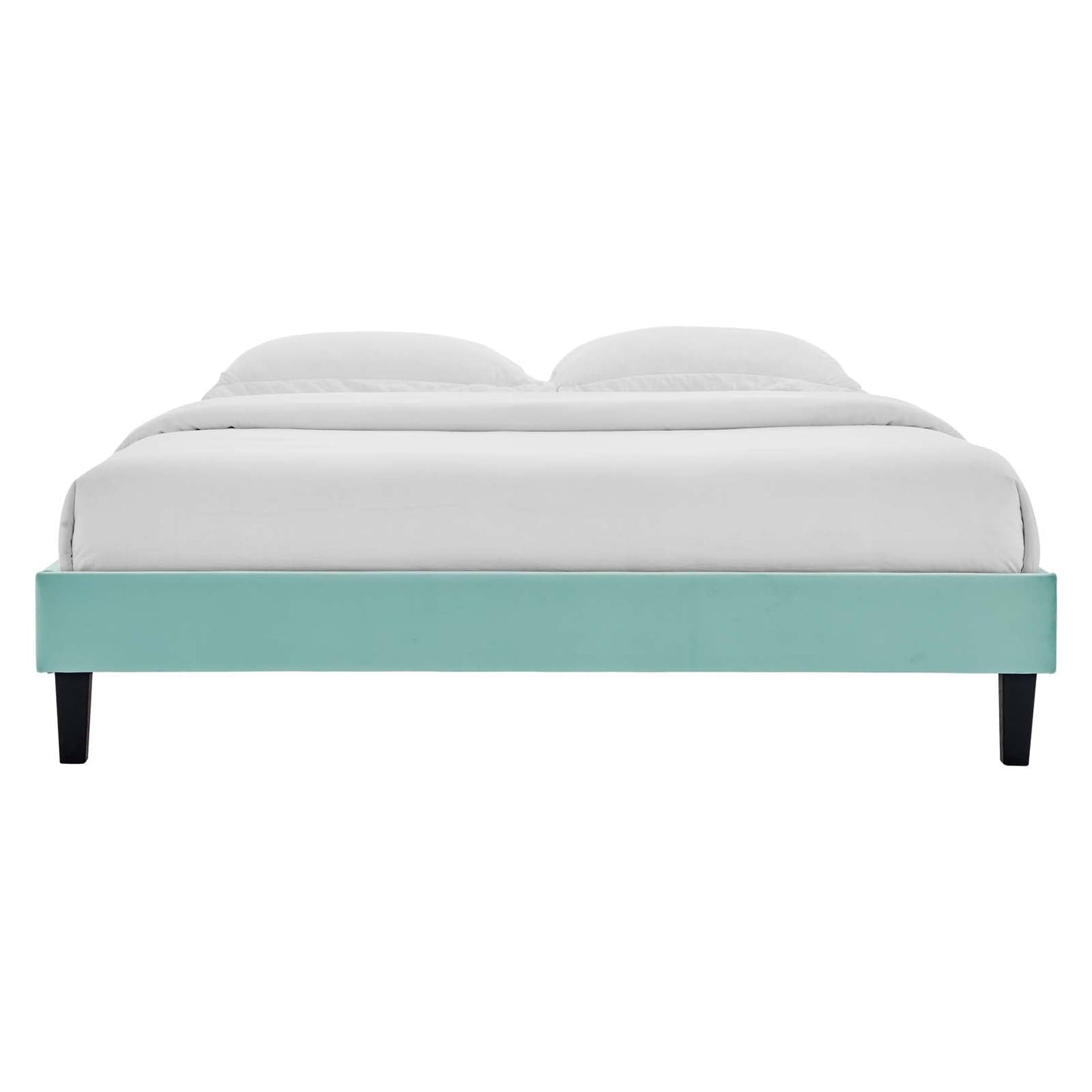 Reagan King Performance Velvet Platform Bed By Modway - MOD-7078 | Beds | Modishstore - 64