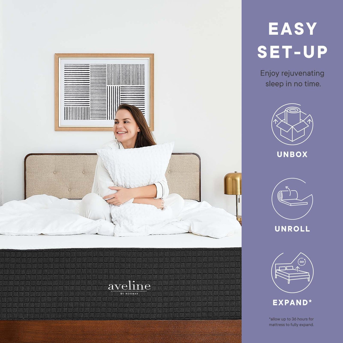 Aveline 12" California King Mattress By Modway - MOD-7108 | Mattresses - 13