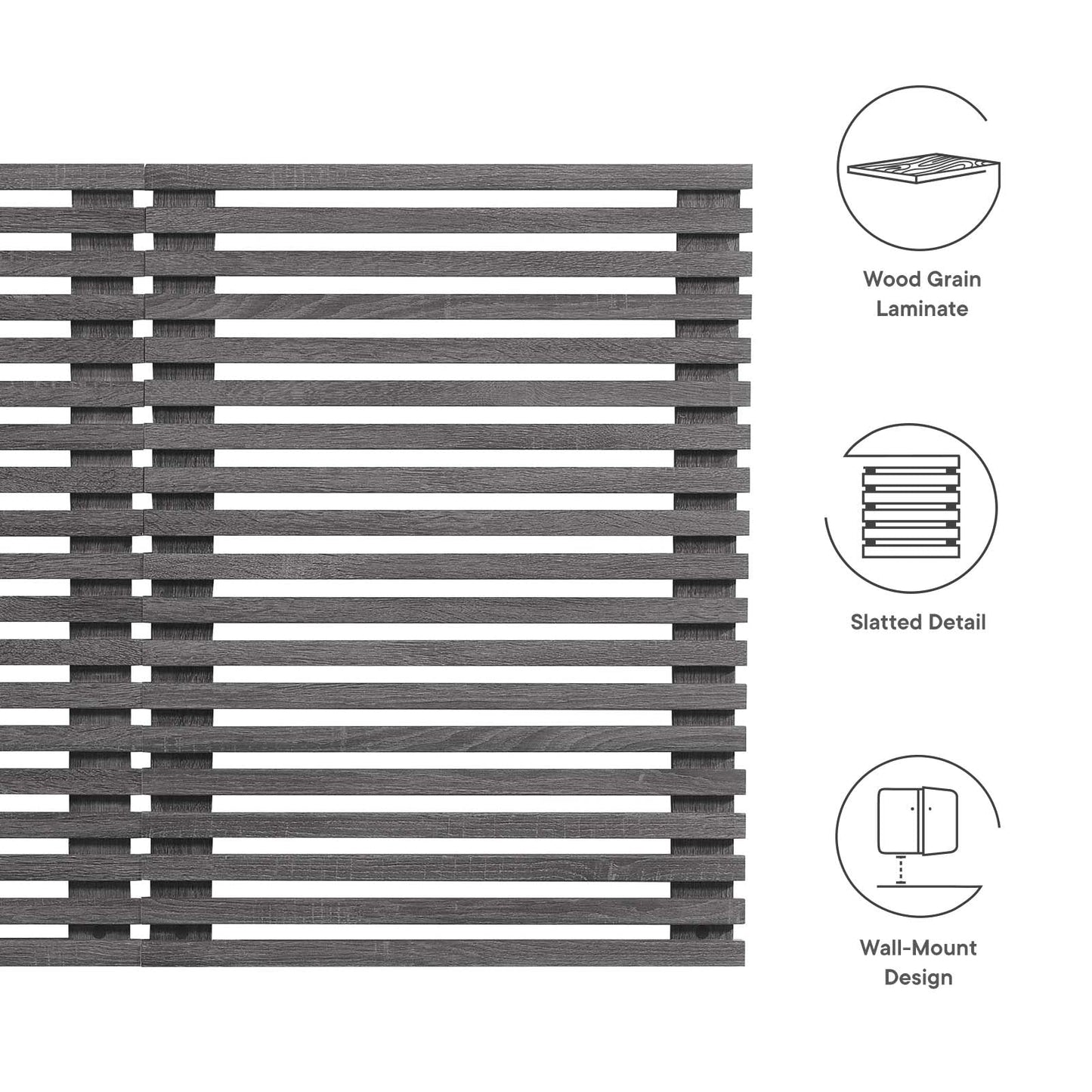 Render Wall Mount Queen Headboard By Modway - MOD-7110 | Headboards | Modishstore - 5