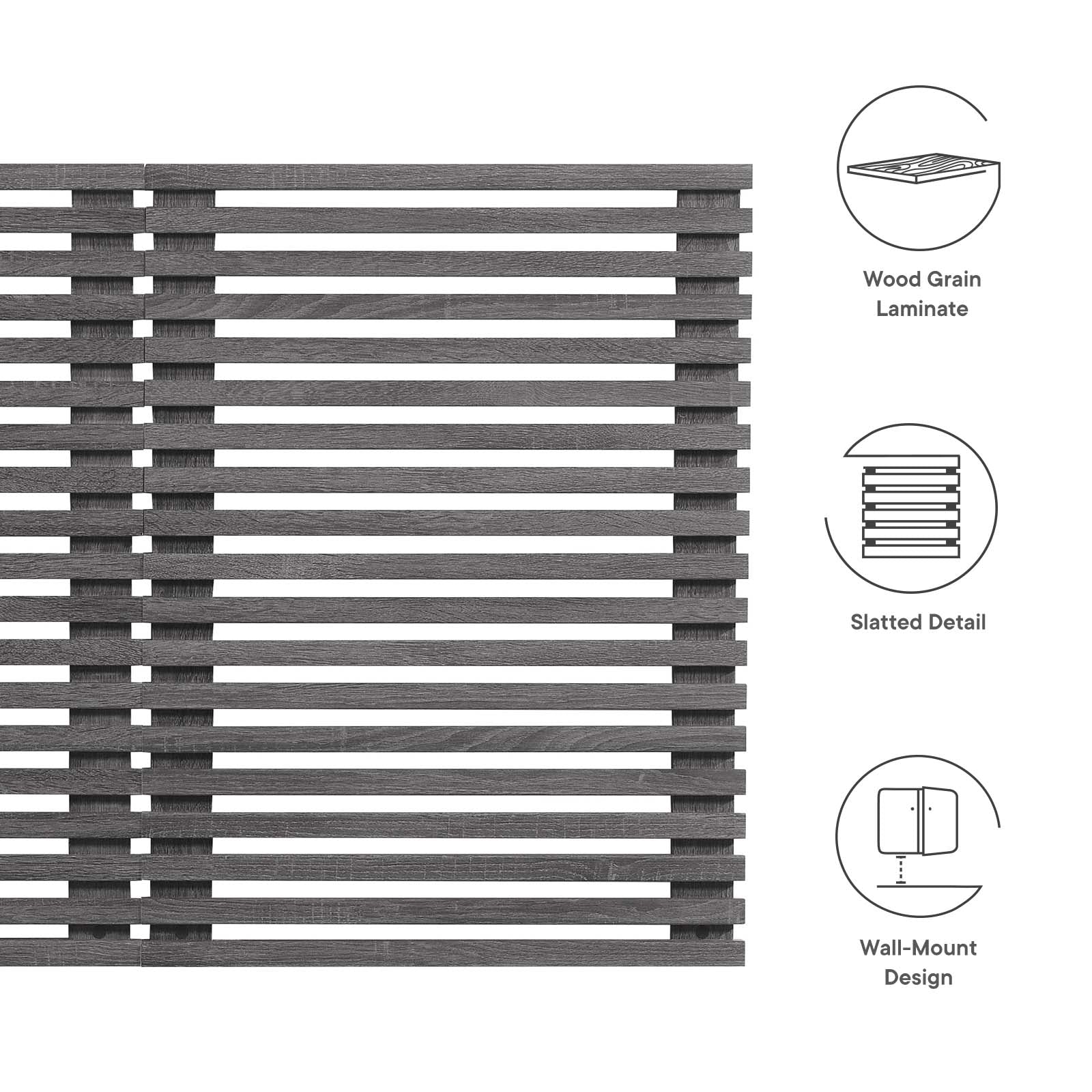 Render Wall Mount Queen Headboard By Modway - MOD-7110 | Headboards | Modishstore - 5