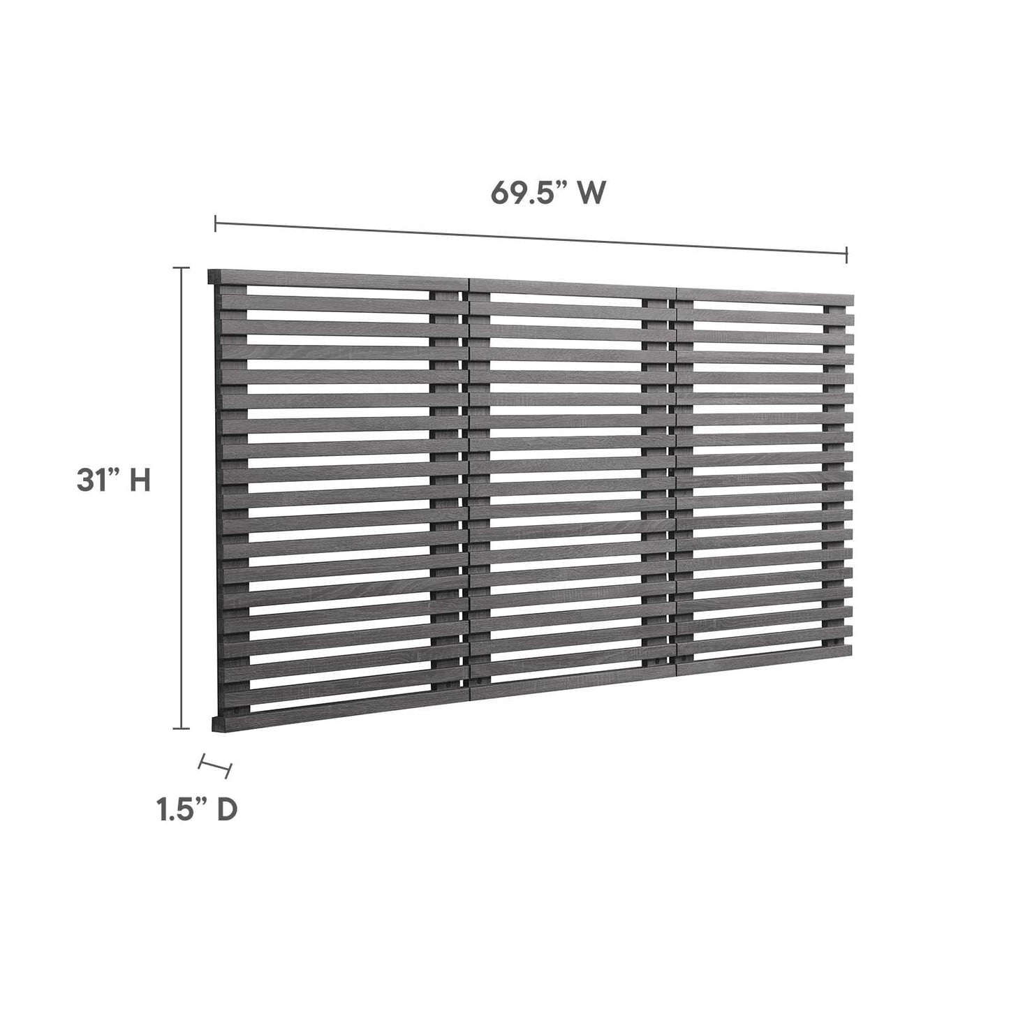 Render Wall Mount Queen Headboard By Modway - MOD-7110 | Headboards | Modishstore - 6