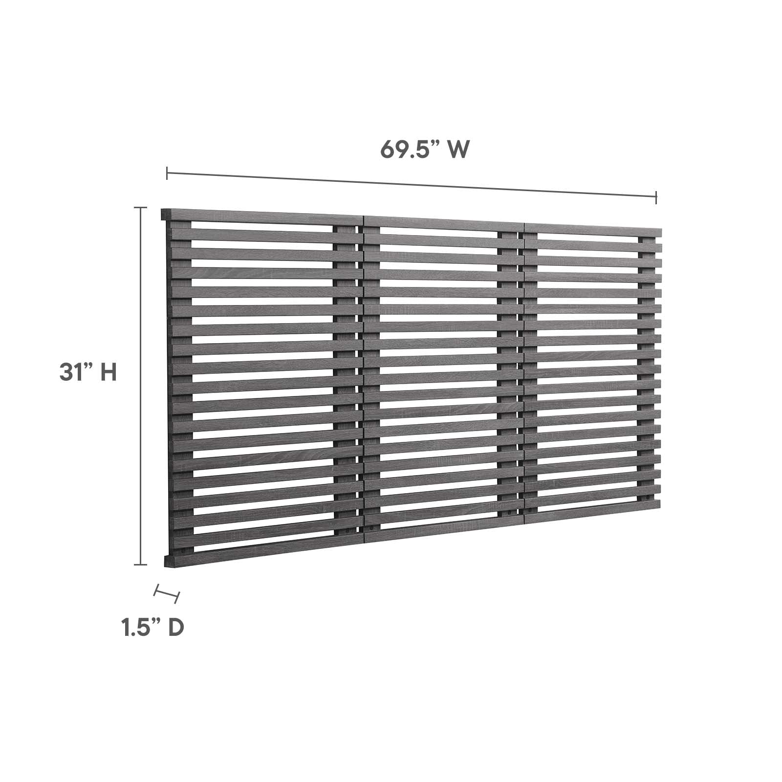 Render Wall Mount Queen Headboard By Modway - MOD-7110 | Headboards | Modishstore - 6