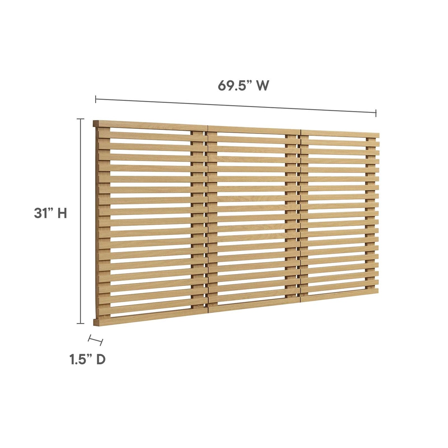 Render Wall Mount Queen Headboard By Modway - MOD-7110 | Headboards | Modishstore - 13
