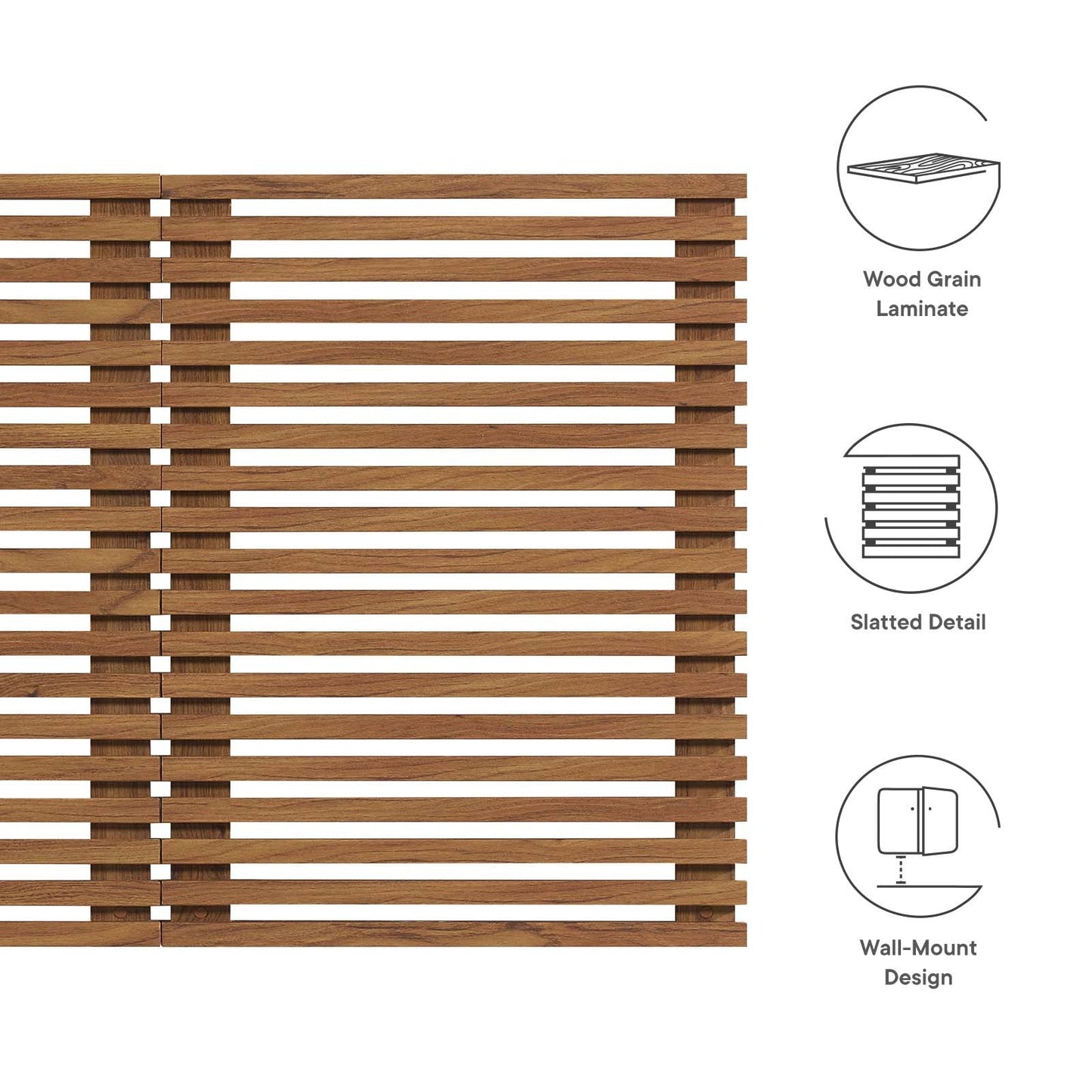 Render Wall Mount Queen Headboard By Modway - MOD-7110 | Headboards | Modishstore - 19
