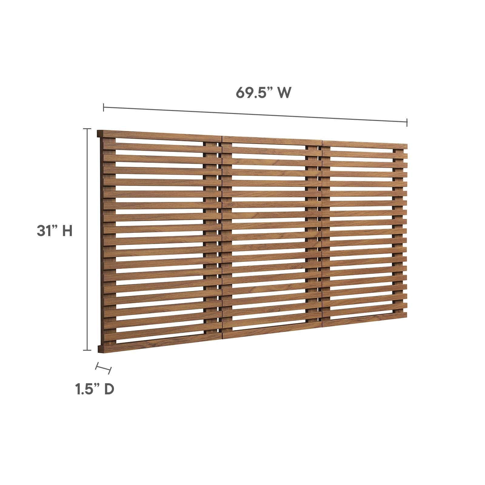 Render Wall Mount Queen Headboard By Modway - MOD-7110 | Headboards | Modishstore - 20