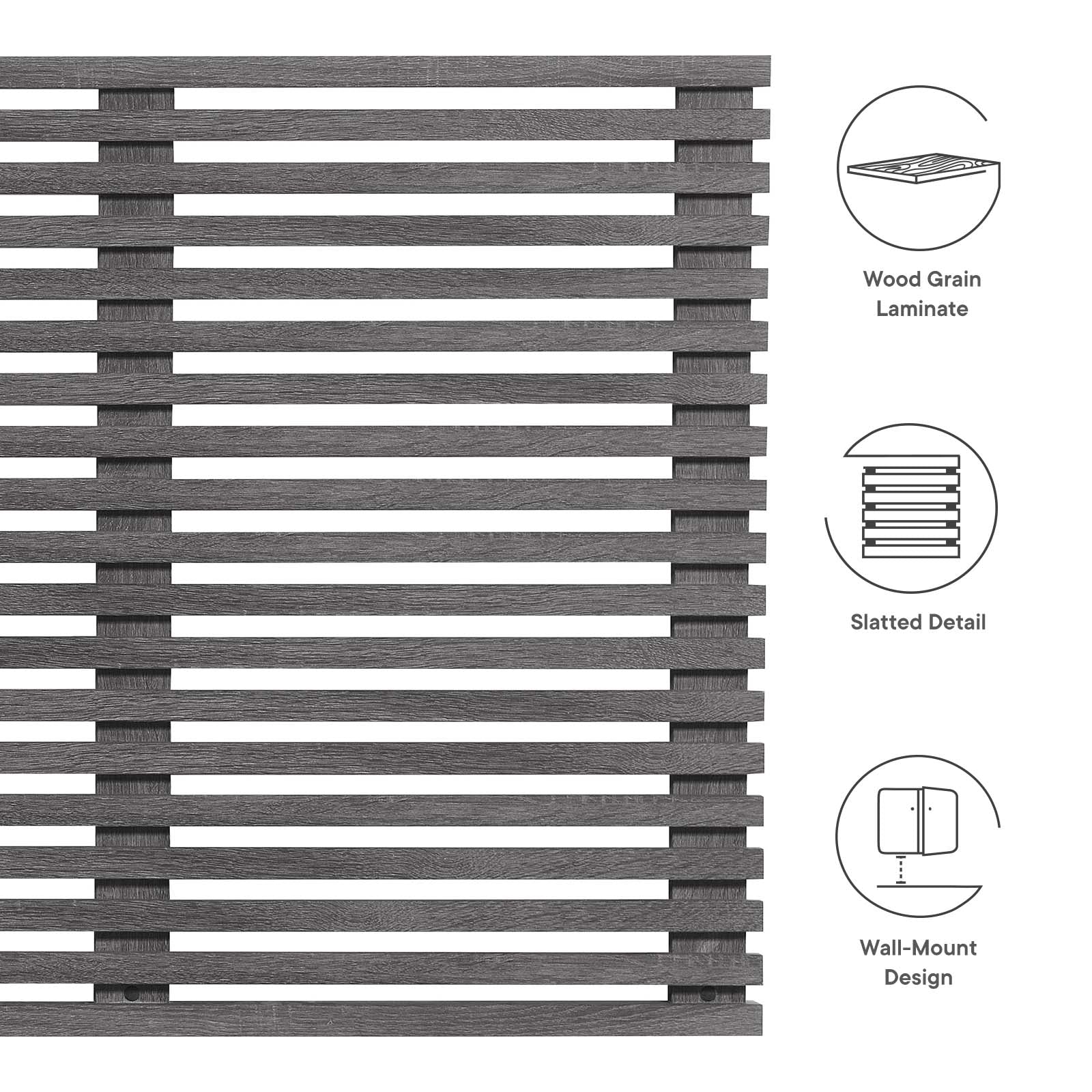 Render Wall Mount King Headboard By Modway - MOD-7111 | Headboards | Modishstore - 5