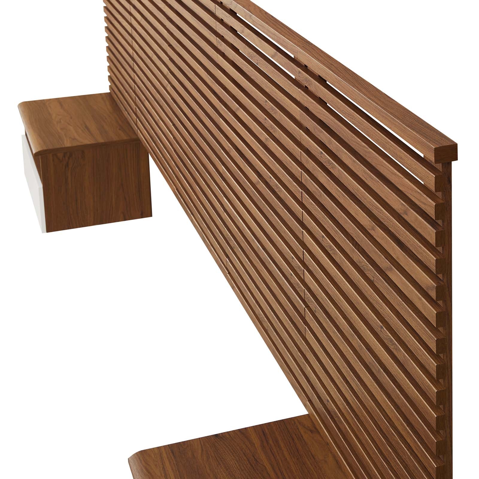 Render Wall Mount Queen Headboard and Modern Nightstands By Modway - MOD-7113 | Headboards | Modishstore - 4