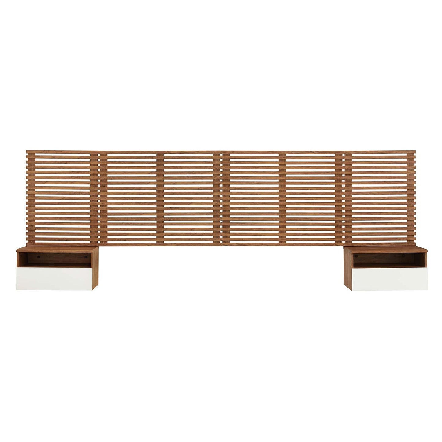 Render Wall Mount King Headboard and Modern Nightstands By Modway - MOD-7114 | Headboards | Modishstore - 3
