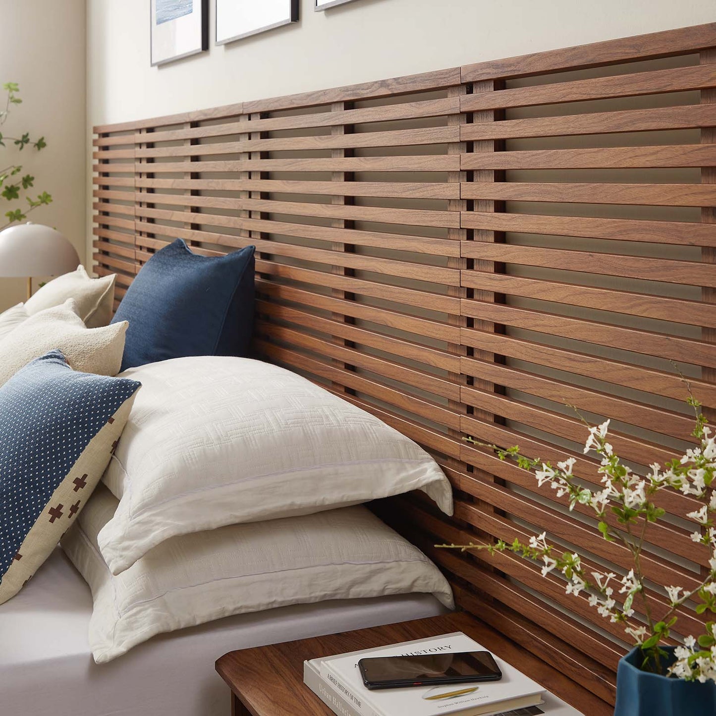 Render Wall Mount King Headboard and Modern Nightstands By Modway - MOD-7114 | Headboards | Modishstore - 7