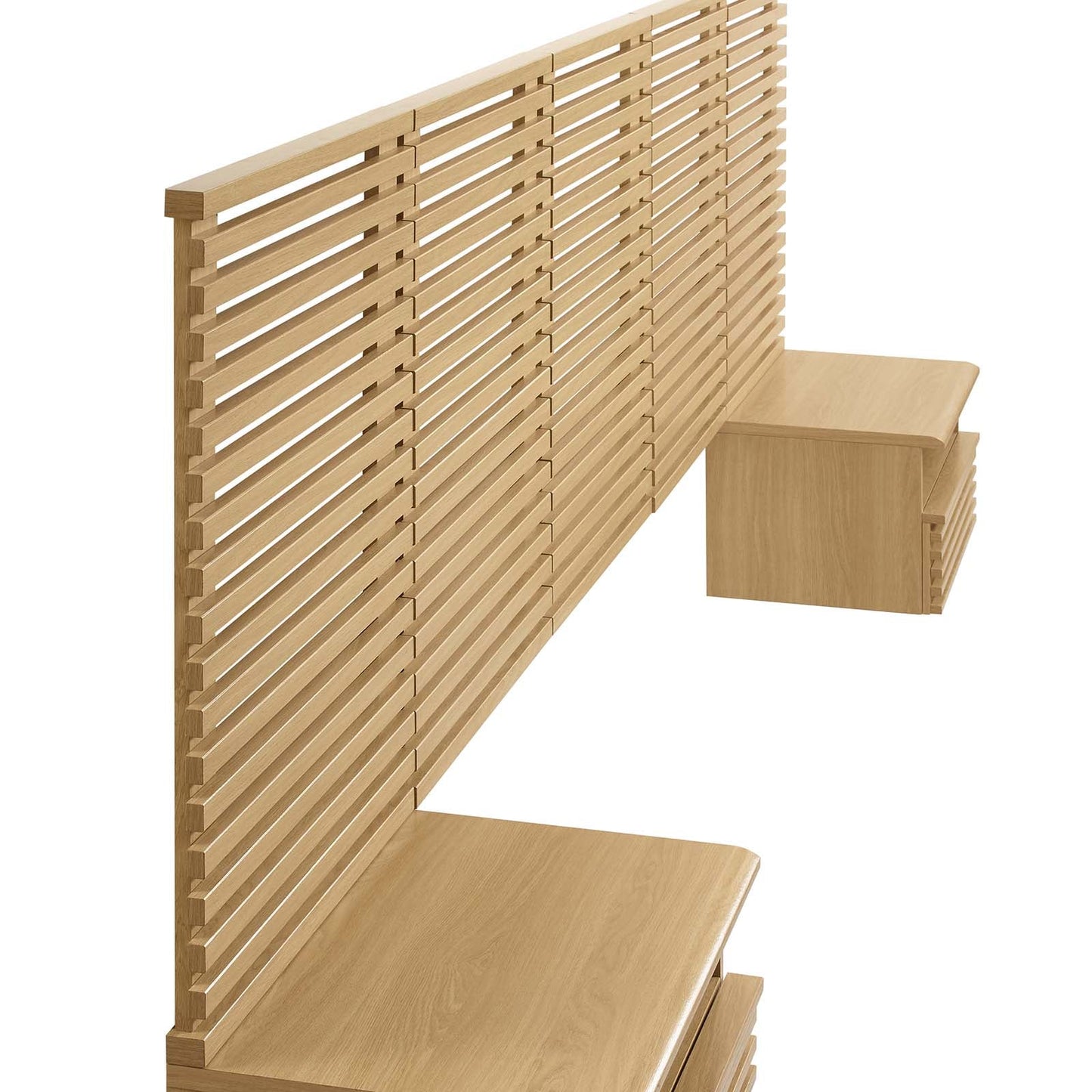 Render Wall Mount Queen Headboard and Modern Nightstands By Modway - MOD-7116 | Headboards | Modishstore - 11