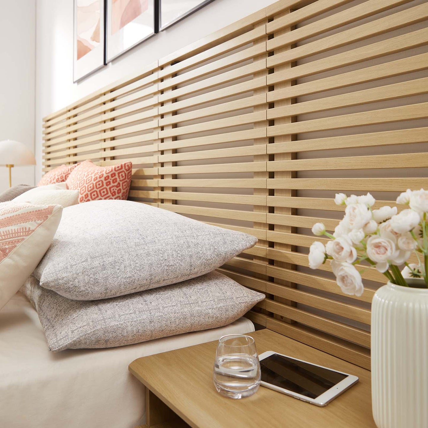 Render Wall Mount Queen Headboard and Modern Nightstands By Modway - MOD-7116 | Headboards | Modishstore - 14
