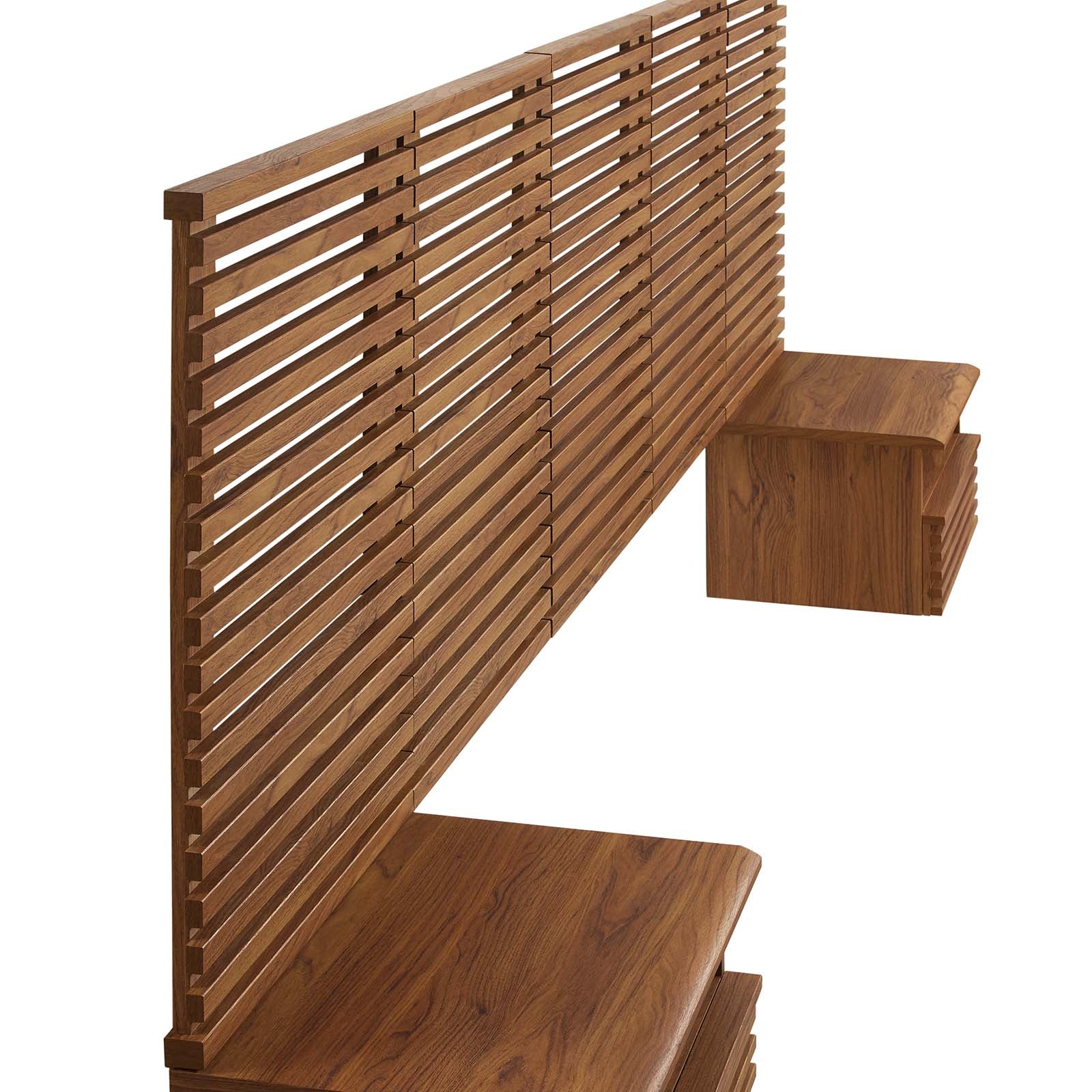 Render Wall Mount Queen Headboard and Modern Nightstands By Modway - MOD-7116 | Headboards | Modishstore - 18