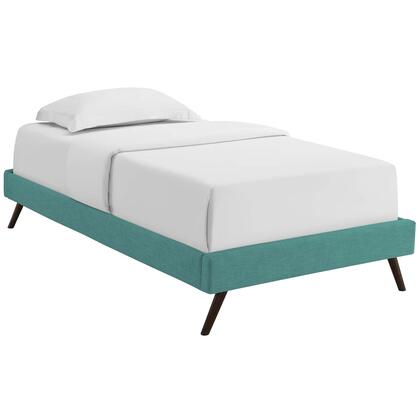 Modway Loryn Twin Fabric Bed Frame with Round Splayed Legs | Beds | Modishstore-14
