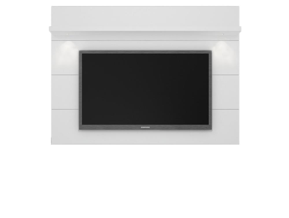 Manhattan Comfort Cabrini TV Stand and Floating Wall TV Panel with LED Lights 2.2 - Modish Store