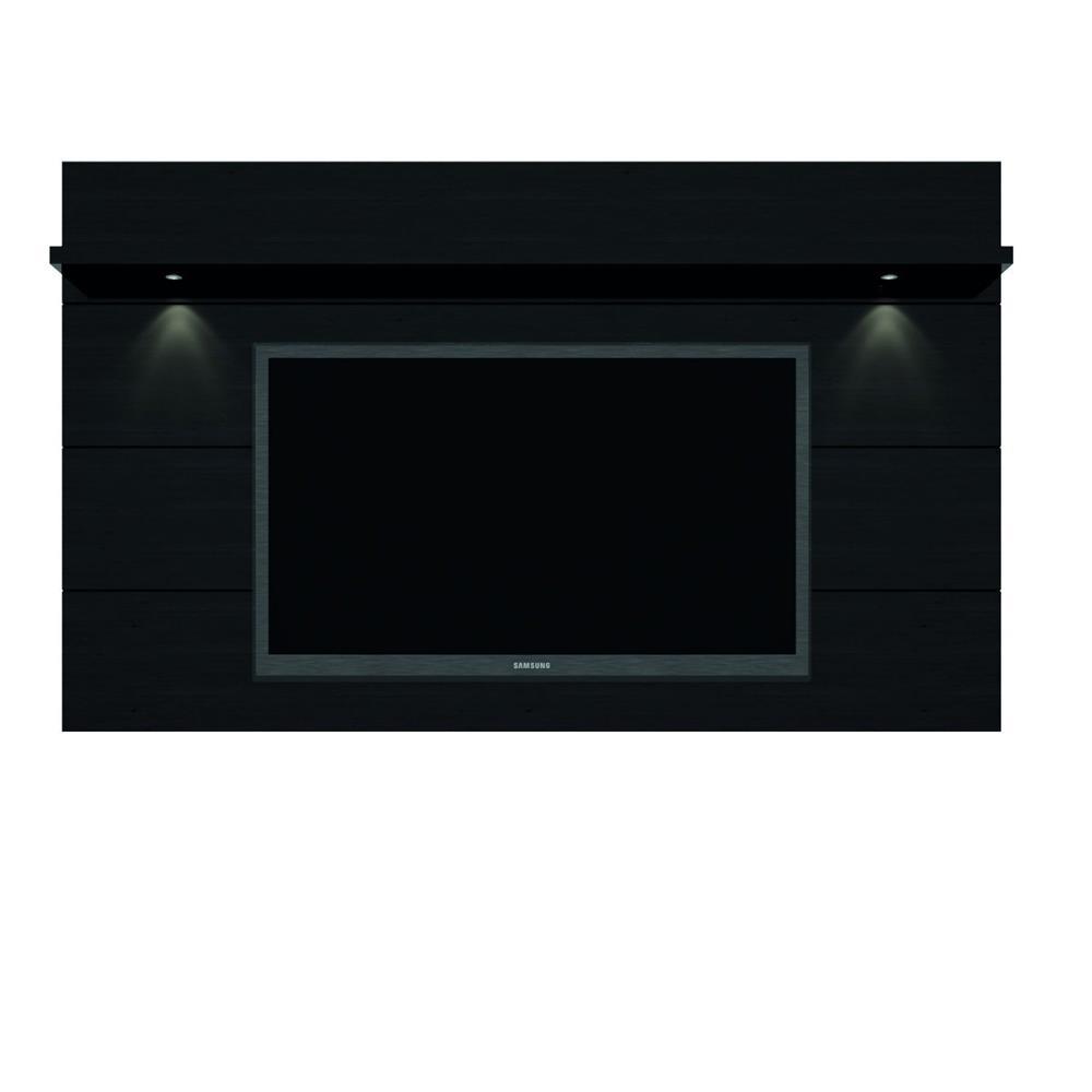 Manhattan Comfort Cabrini TV Stand and Floating Wall TV Panel with LED Lights 2.2 - Modish Store