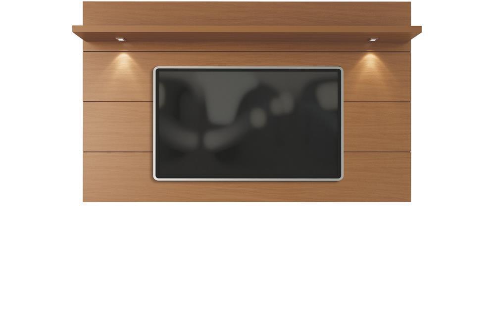 Manhattan Comfort Cabrini TV Stand and Floating Wall TV Panel with LED Lights 2.2 - Modish Store