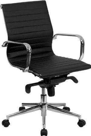 Manhattan Comfort Ellwood Mid - Back Adjustable Office Chair - Modish Store