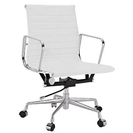 Manhattan Comfort Ellwood Mid - Back Adjustable Office Chair - Modish Store