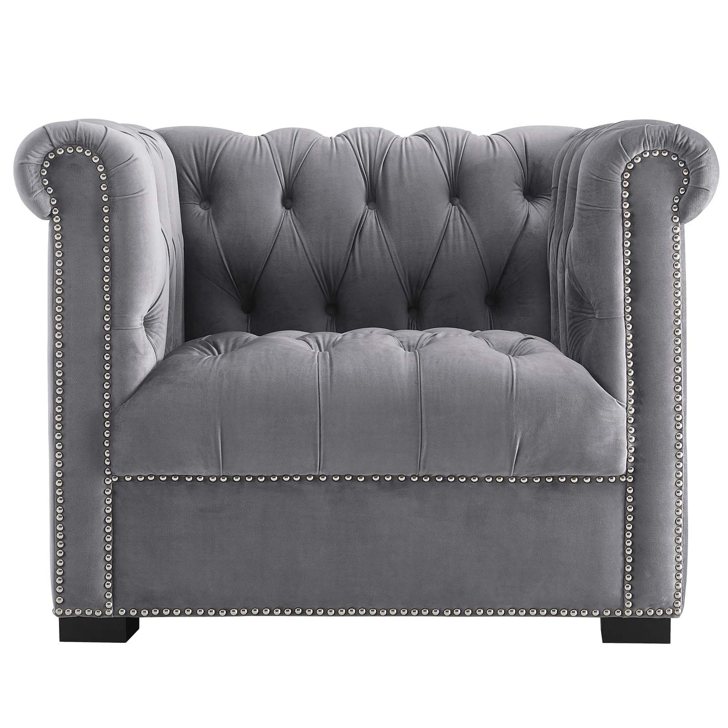 Modway Heritage Upholstered Velvet Armchair | Armchairs | 
