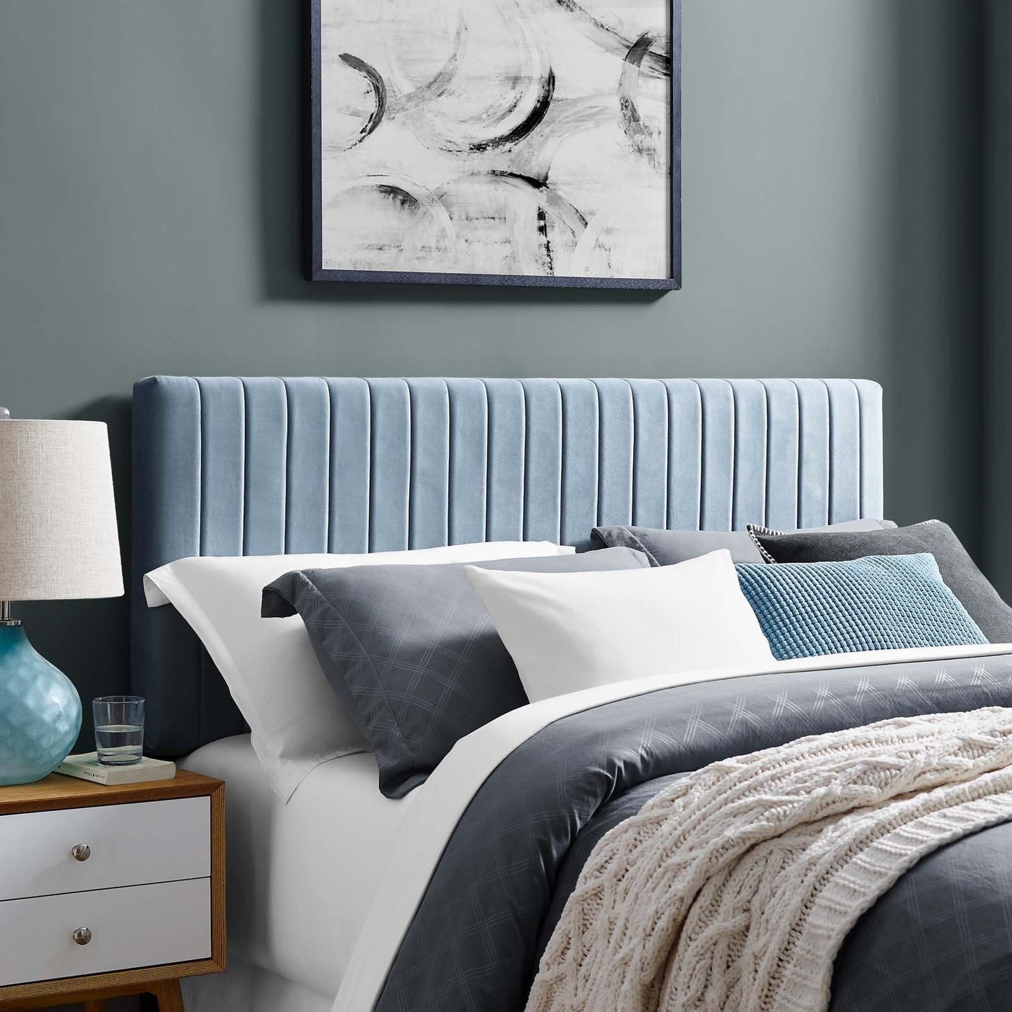 Modway Keira Full/Queen Performance Velvet Headboard | Headboards | Modishstore-32