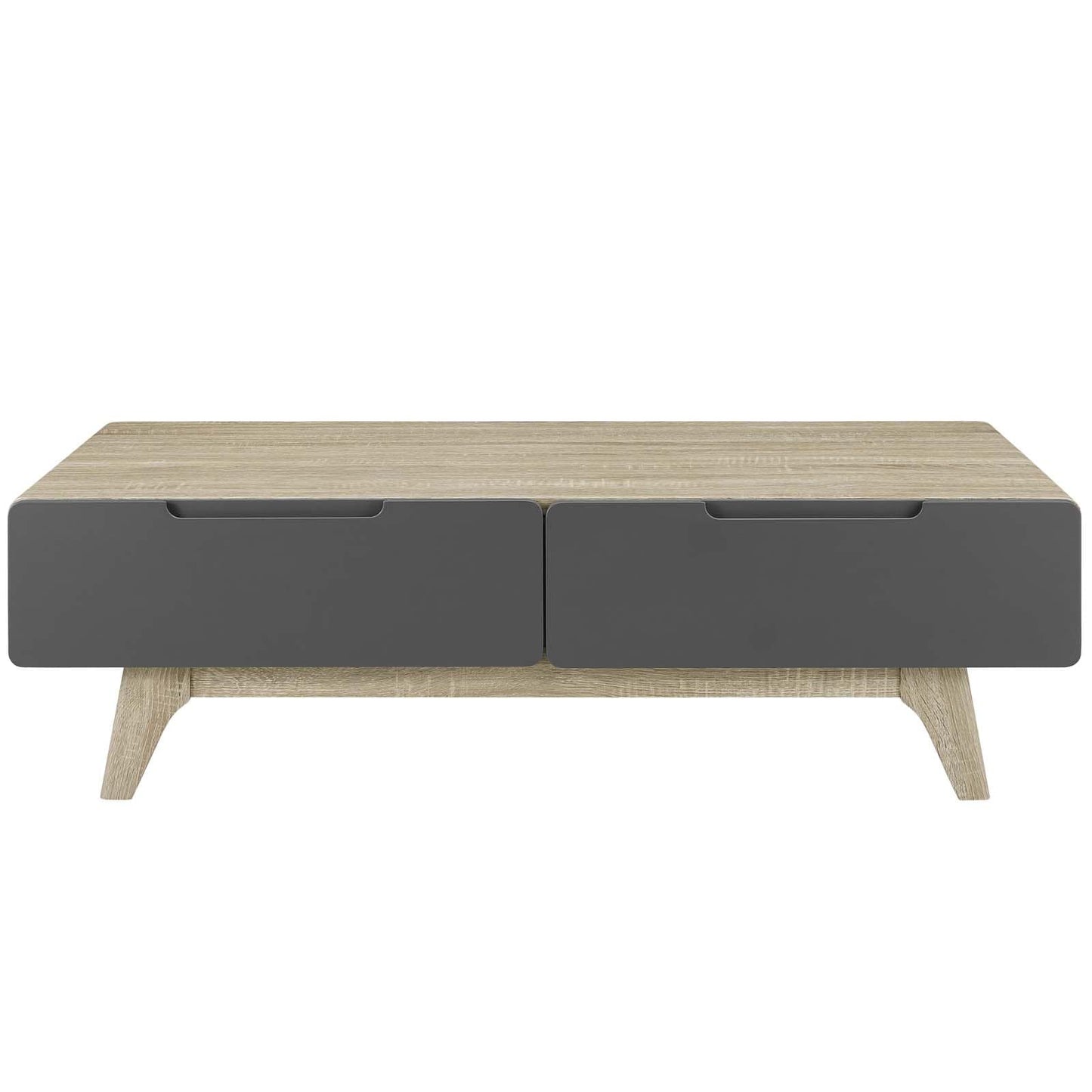 Modway Origin 47" Coffee Table Natural Gray/Walnut White | Coffee Tables | Modishstore-7