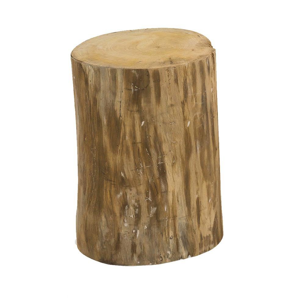 Padma's Plantation Natural Tree Stump Side Table - 17" - Natural