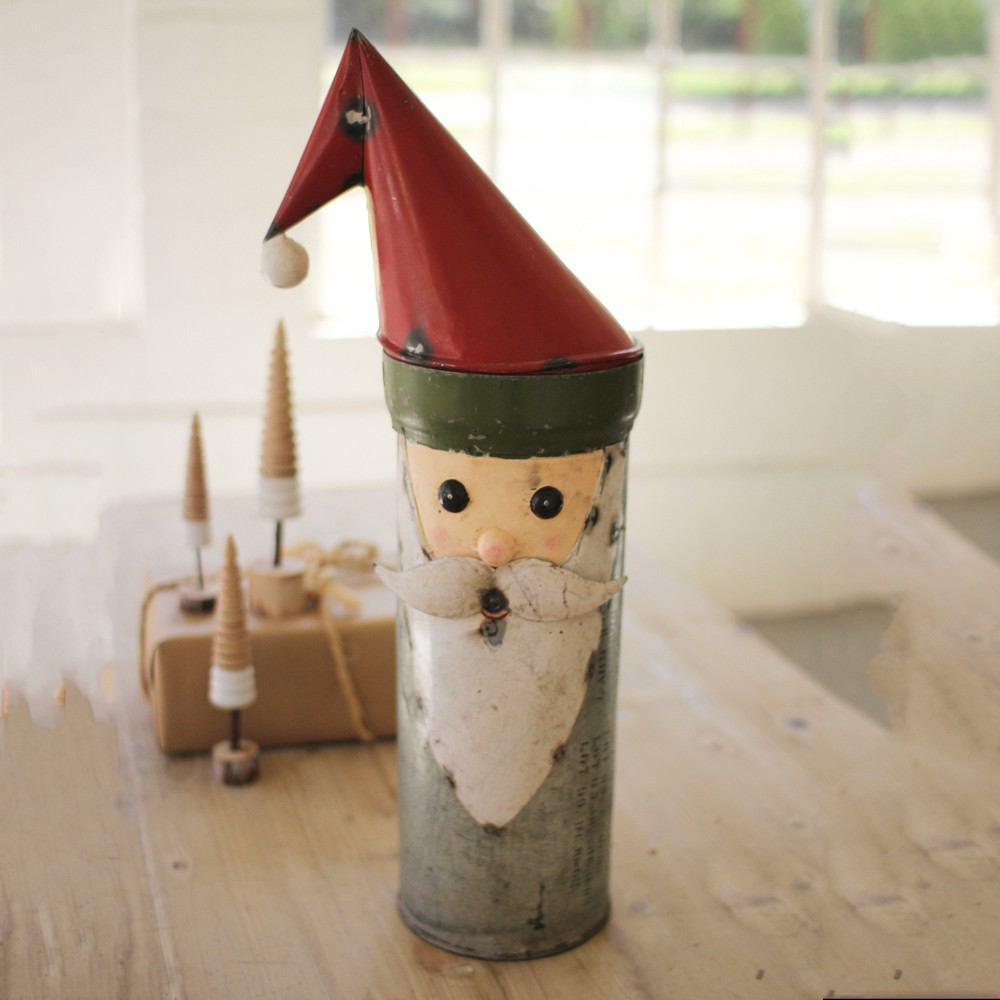 Kalalou Recycled Military Canister Santa