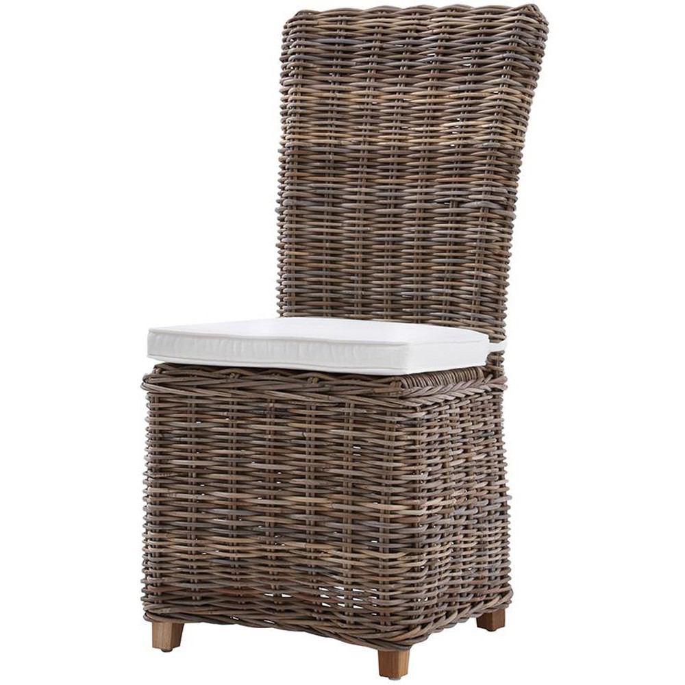 Padma's Plantation Nico Chair Kubu-With White Cushion
