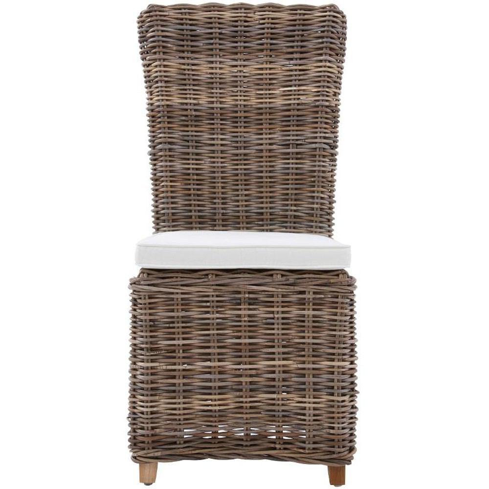 Padma's Plantation Nico Chair Kubu-With White Cushion