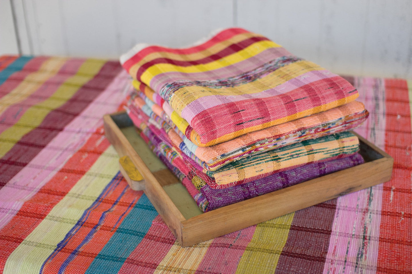 Kalalou Assorted Recycled Cotton Rugs - Set Of 6