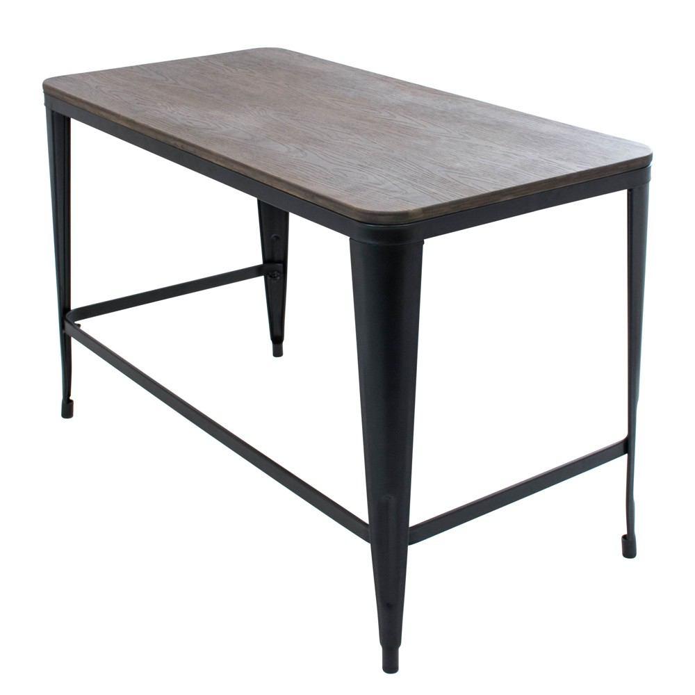 LumiSource Pia Wood Top Desk