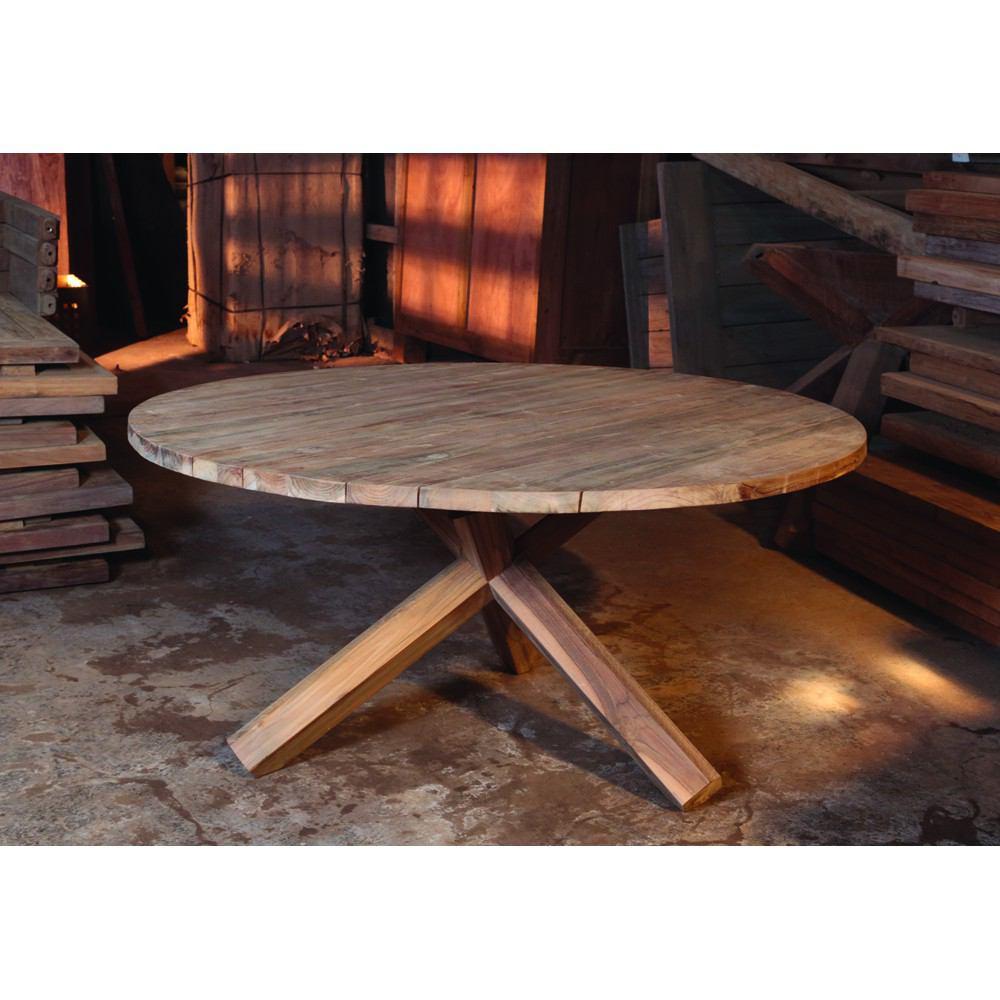 Padma's Plantation Outdoor Bora-Bora Chat Teak Table
