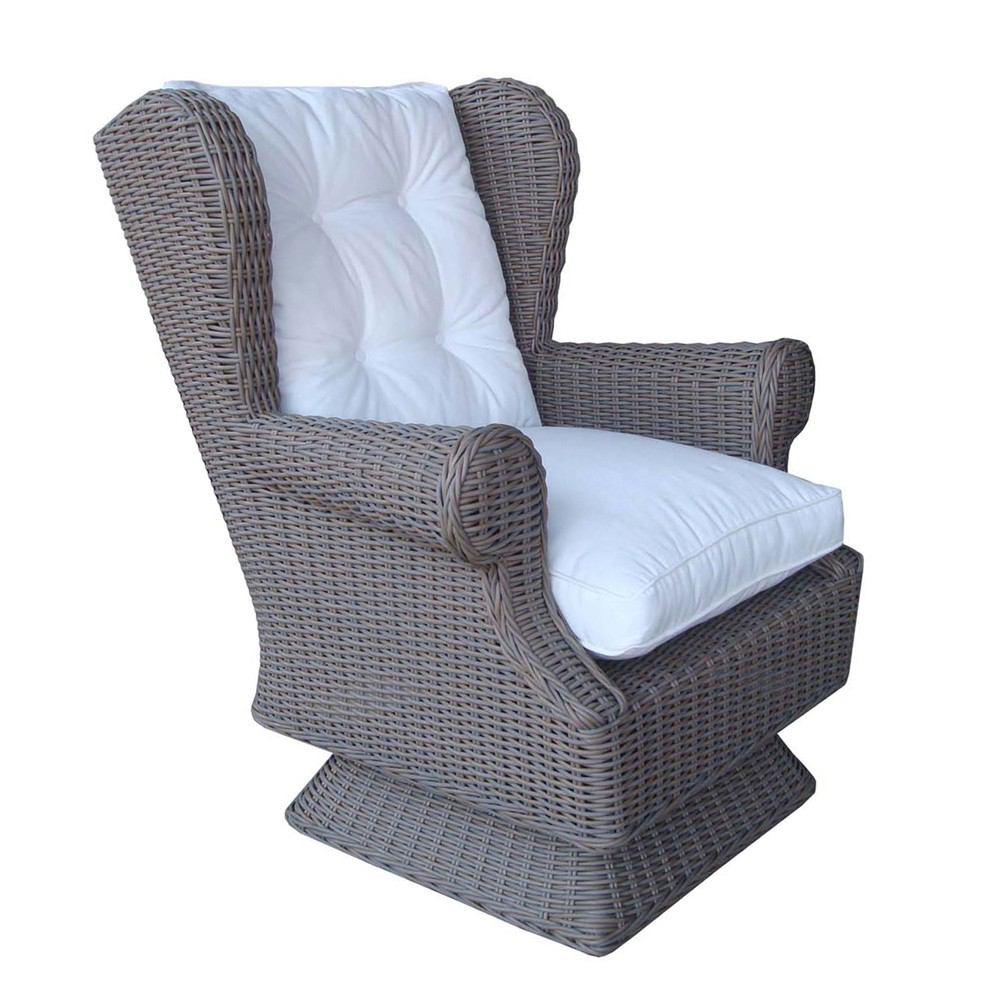 Padma's Plantation Outdoor Wing Swivel/Rocking Chair