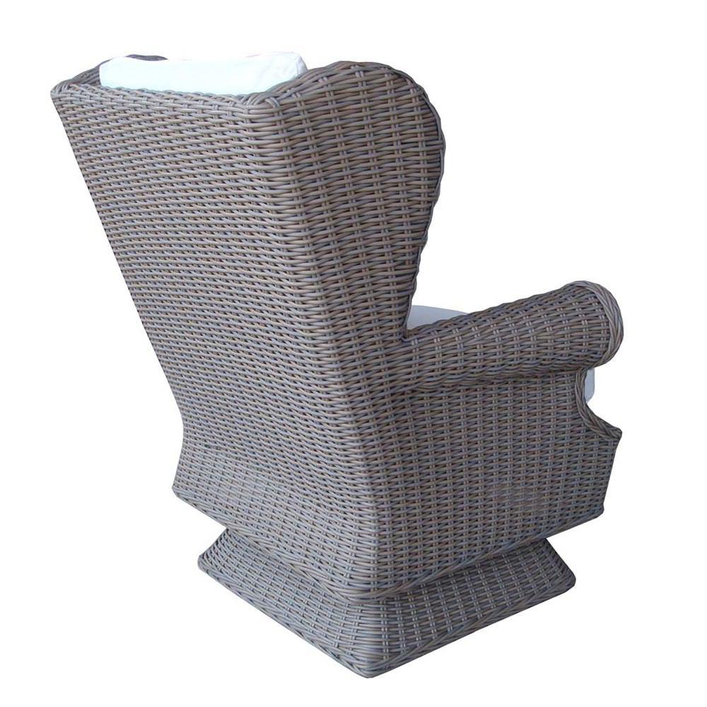 Padma's Plantation Outdoor Wing Swivel/Rocking Chair